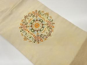 引箔変わり華紋模様織出し名古屋帯